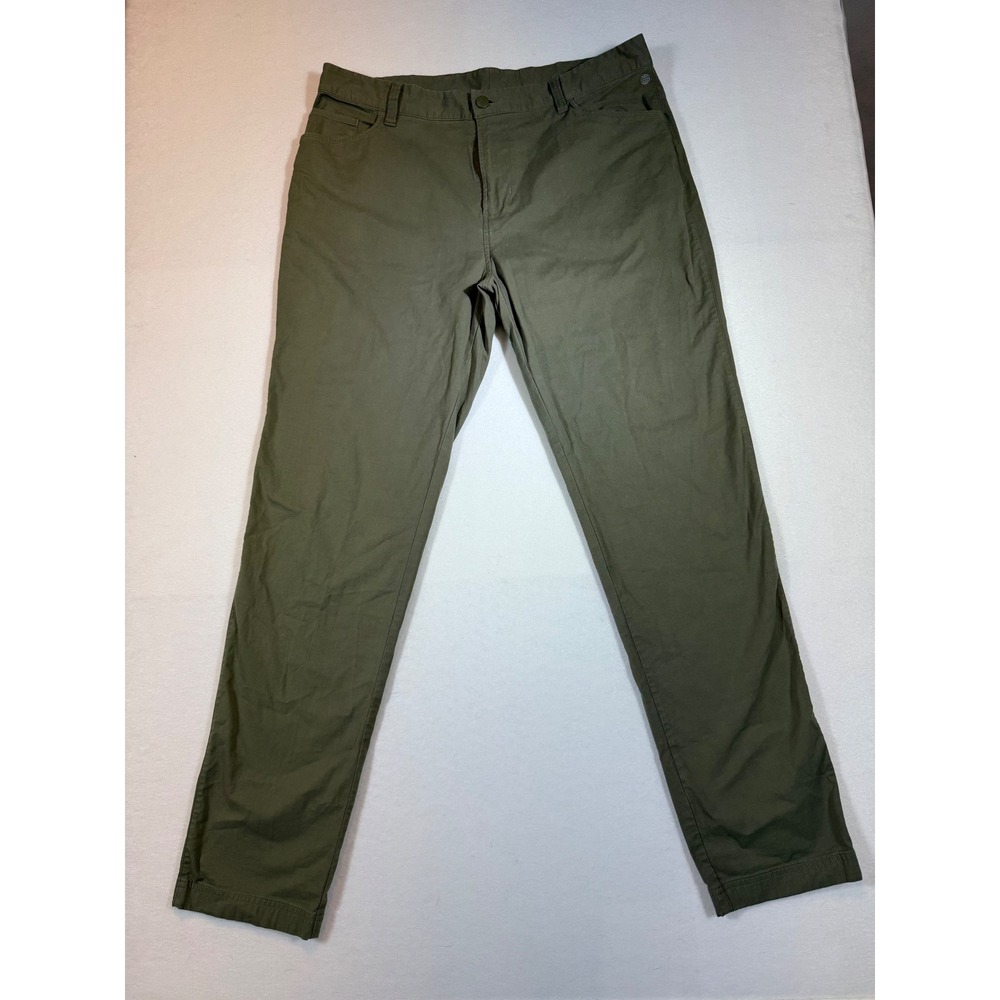 Adidas Mens 36x34 Olive Green Go- To 5 Pocket Pants